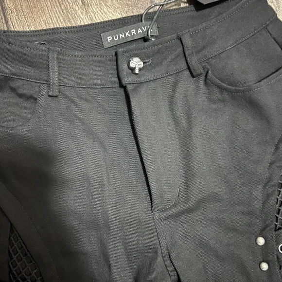 Punk Rave Faux Fur Splice Pants - Picture 6 of 7